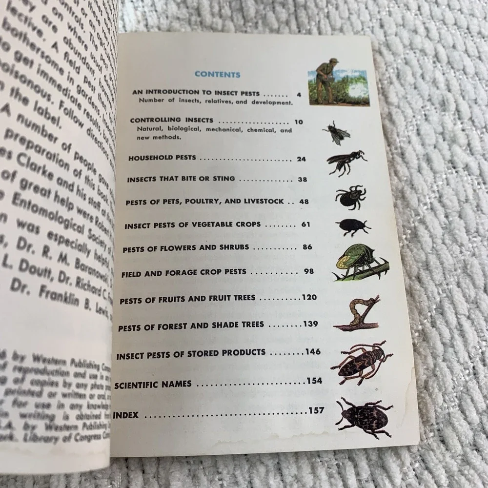 1966 A Golden Nature Guide INSECT PESTS by Herbert Zimm Home Garden Field Forest - Picture 12 of 16